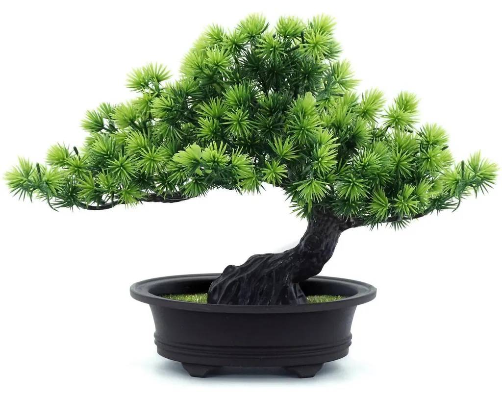 Bonsaï artificiel de 24 cm pour décoration d'intérieur style rustique