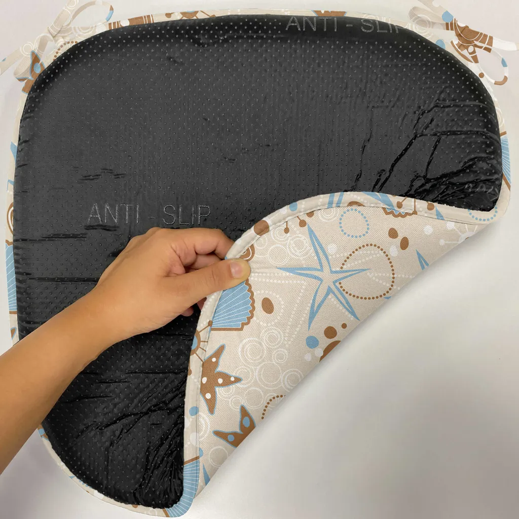 Cuscini Da Esterno Quadrati 61x61x12 Cm, Beige, Impermeabili E Resistenti Allo Sbiadimento, Con Lacci E Fodera Rimovibile Per Mobili Da Giardino E Patio