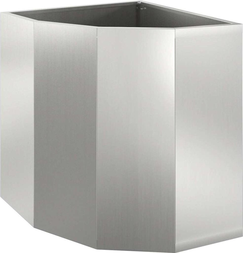 Eckpflanzer Silber 45 x 45 x 50 cm Verzinkter Stahl