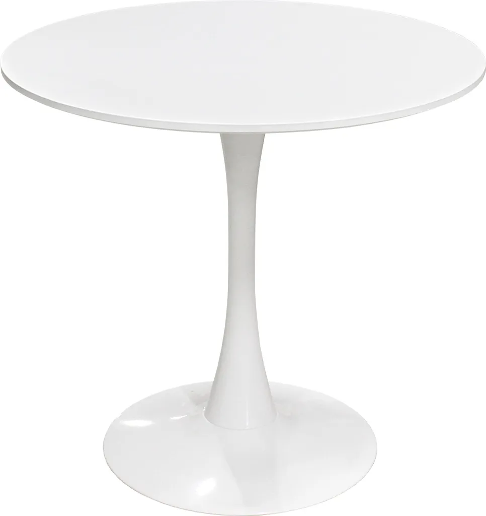 Grande table de repas blanche QUATRO rectangulaire pour 4 à 6 personnes