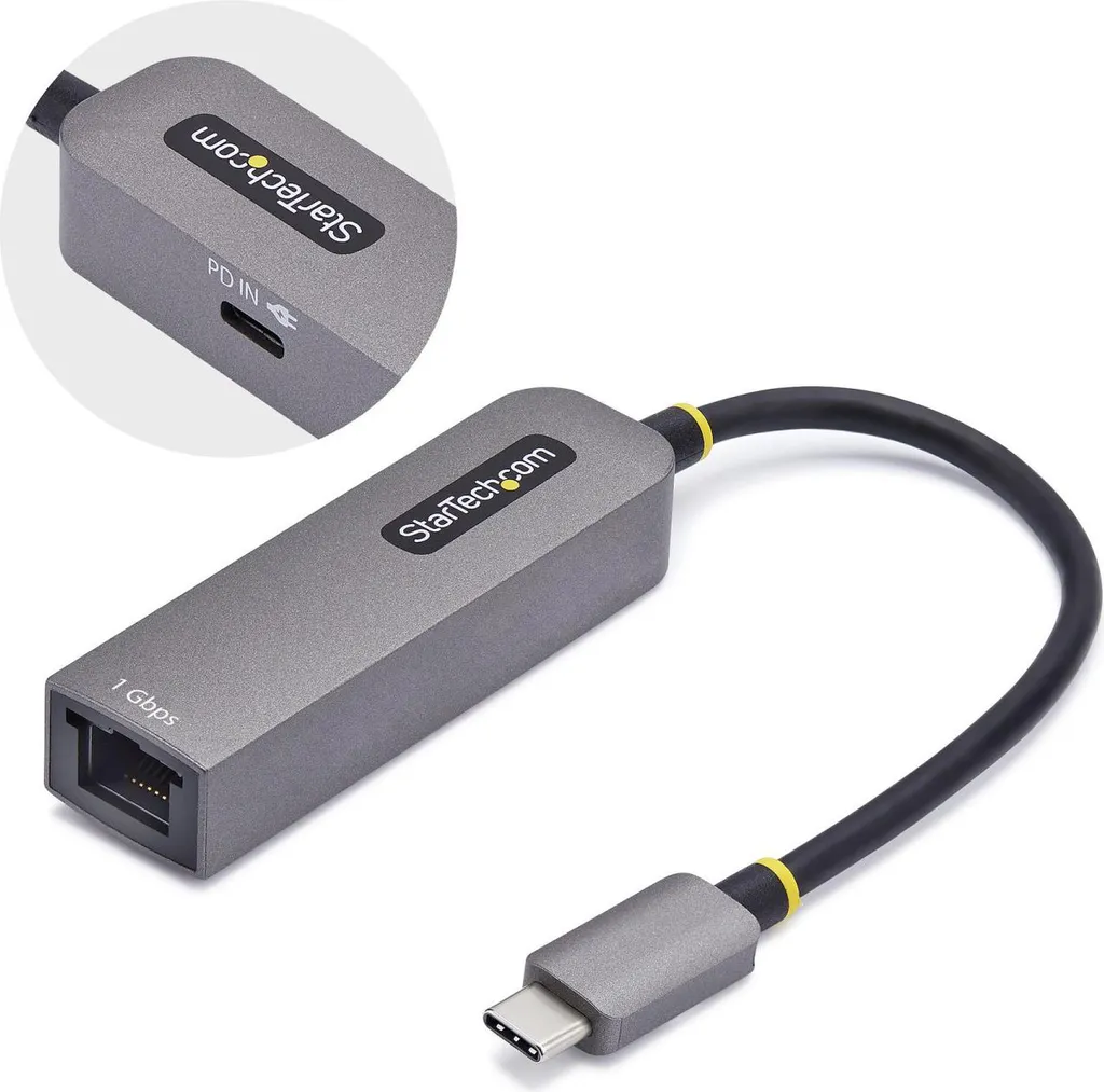 Adaptateur USB-C Ethernet RJ45 Gigabit pour réseau LAN filaire haut débit