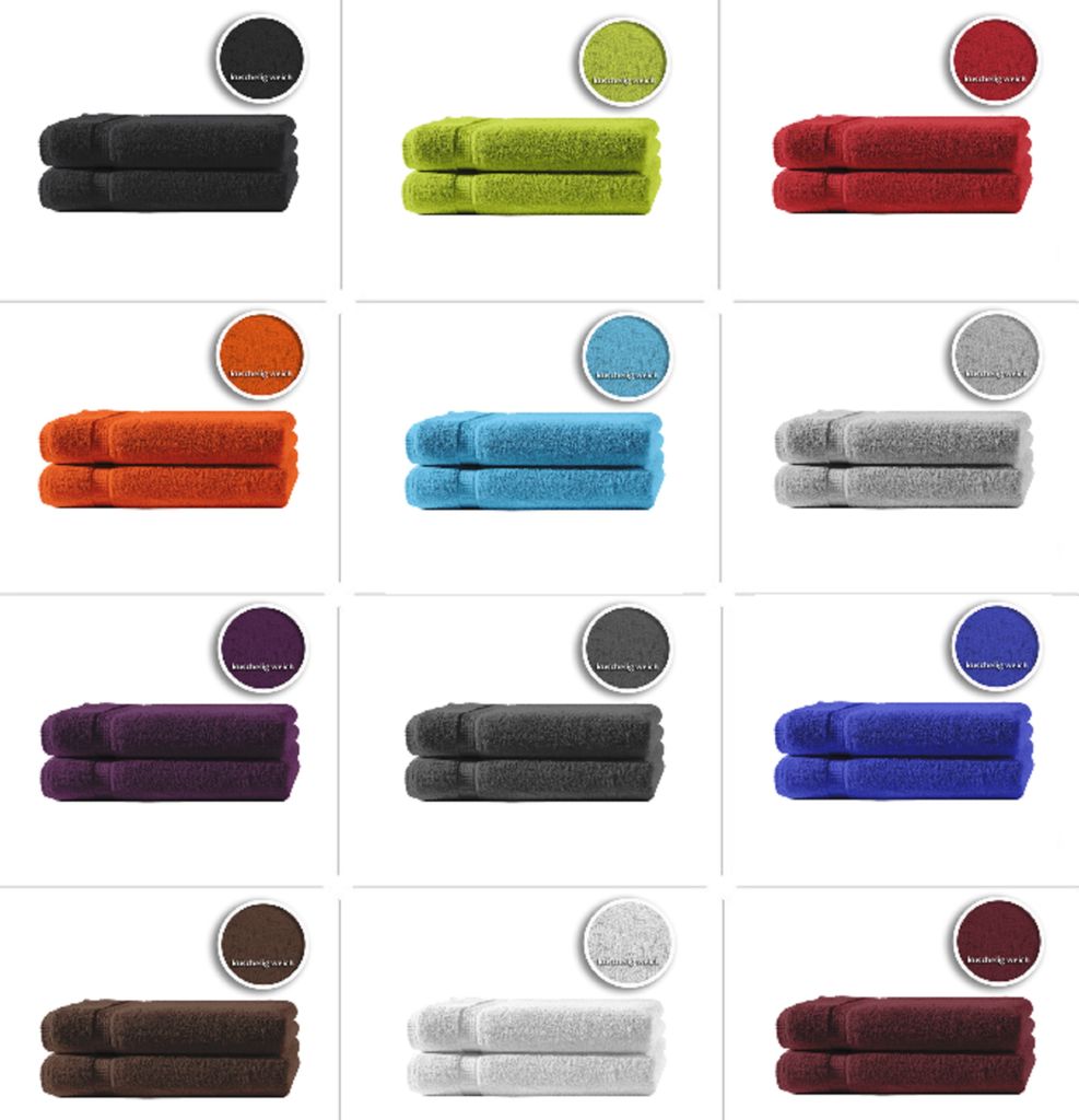 2er Set Gästetücher Handtücher Duschtücher Badetücher Frottee 100% Baumwolle, Farbe:Beige, Produktart:Handtücher 50x100 cm