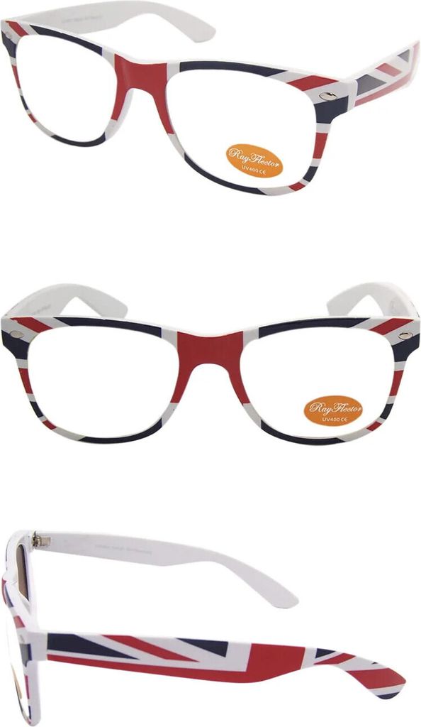 Union Jack Britishe Flag Fahne sonnenbrille Brille Klar Produktbild 