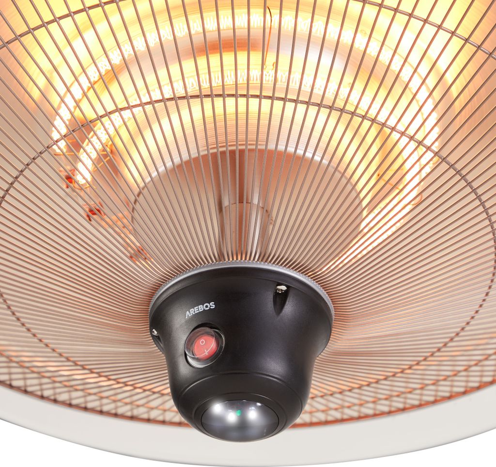 AREBOS promiennik sufitowy 2000 W + pilot, 3 poziomy Zdjęcie produktu 12