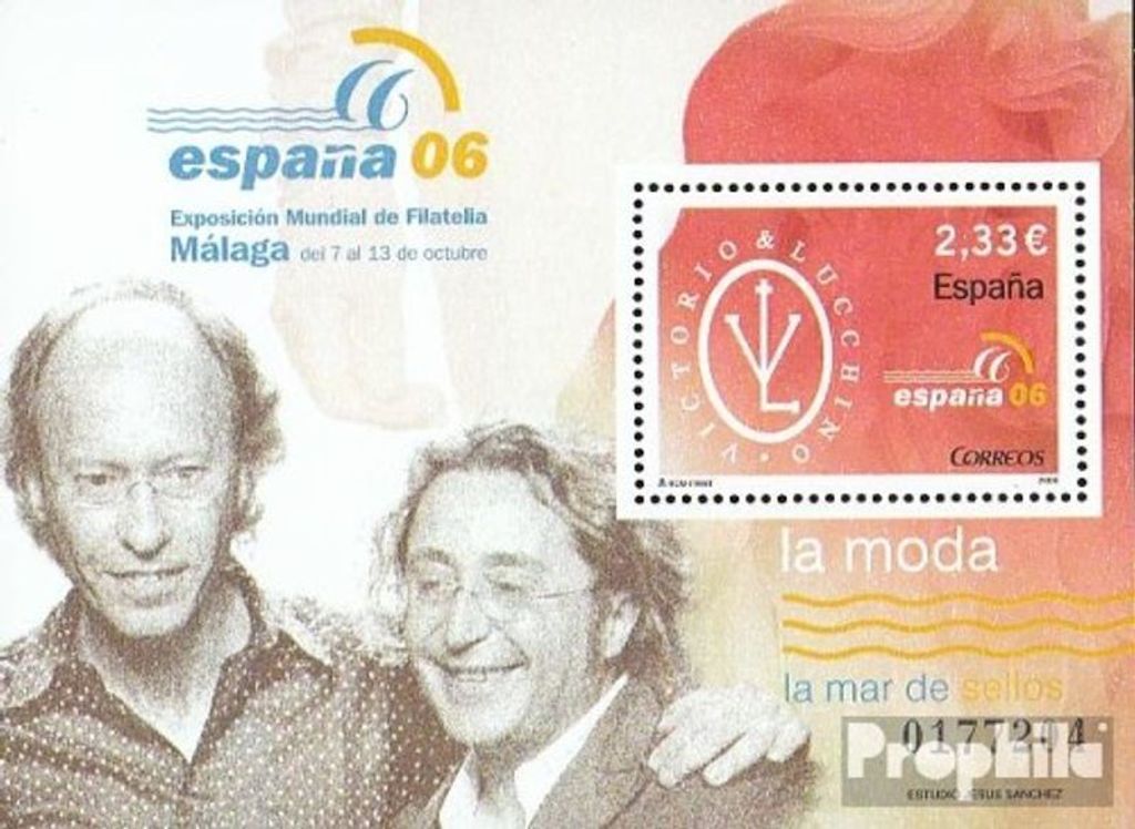 Briefmarken Spanien 2006 Mi Block152 postfrisch Briefmarkenausstellung