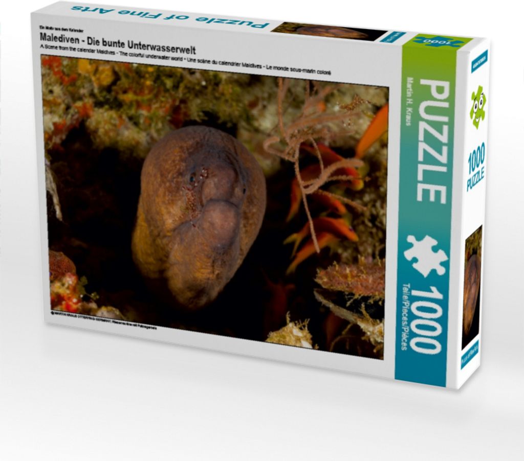 CALVENDO Puzzle Ein Motiv aus dem Kalender Malediven - Die bunte Unterwasserwelt 1000 Teile Puzzle quer | 1000 Teile Lege-Größe 64x48cm Foto-Puzz...