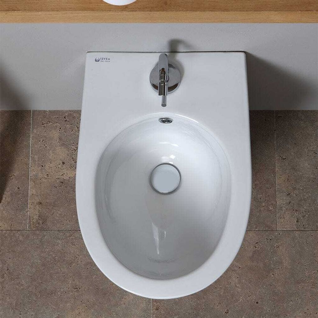 Wandhängendes weißes Keramik-Bidet | Tuckett