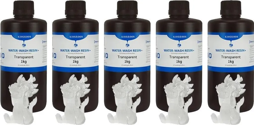 Résine d'impression 3D lavable à l'eau haute précision, format eco 5kg