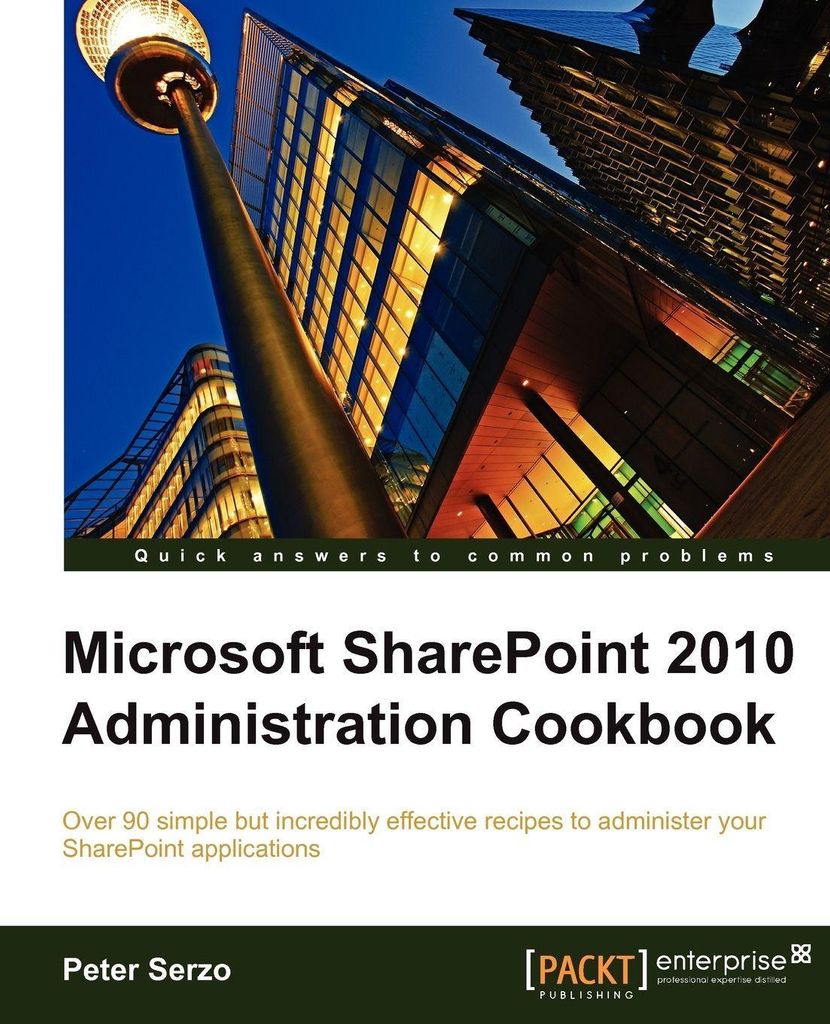 Microsoft Sharepoint 2010 Administration Cookbook Produktbild 