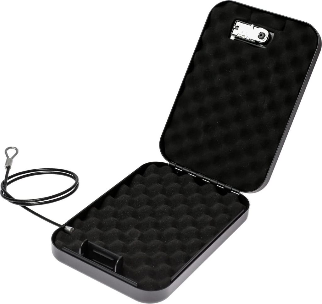 Sicherheitsbox mit Zahlenschloss - Tragbare Tresor für Wertsachen