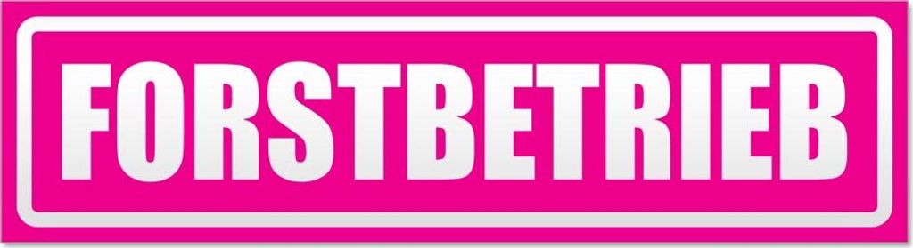 Forstbetrieb invertiert Magnetschild Schild magnetisch