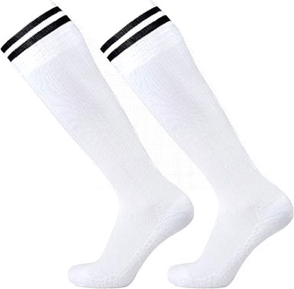 1 Paar kniehohe gestreifte Fußballsocken, rutschfest, feuchtigkeitsableitend, dehnbar, für Kinder und Jugendliche, für Sport, Fußball, Kompress...