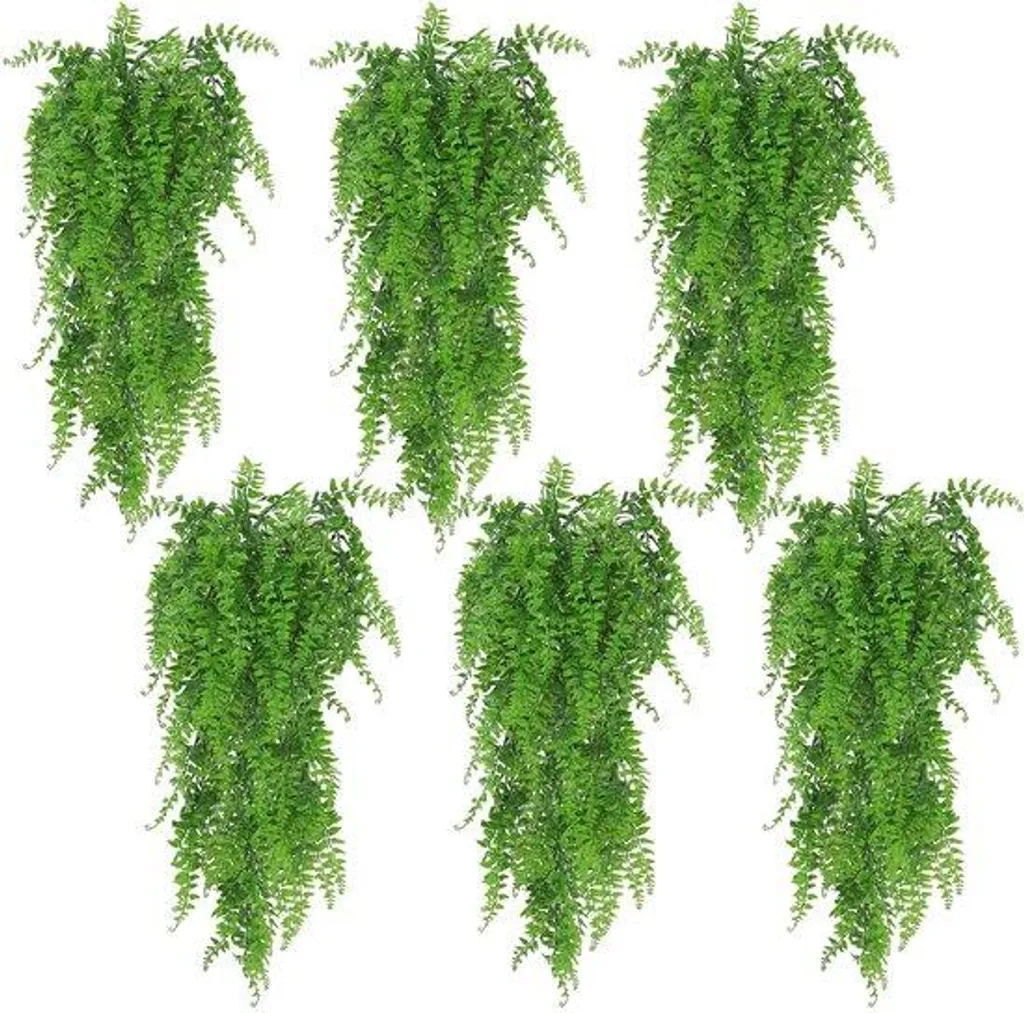 Plantes Artificielles Suspendues sans Entretien : 6 Fougères en Lierre