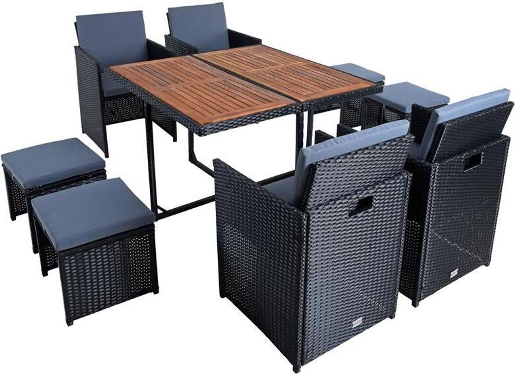 Polyrattan Sitzgruppe Gartenmöbel Set Rattanmöbel 8 Produktbild 