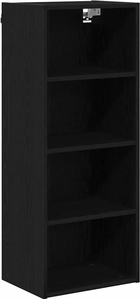 SYFAX™ Armadio Pensile Rovere Nero 40x100 cm | Pensile Cucina Moderno