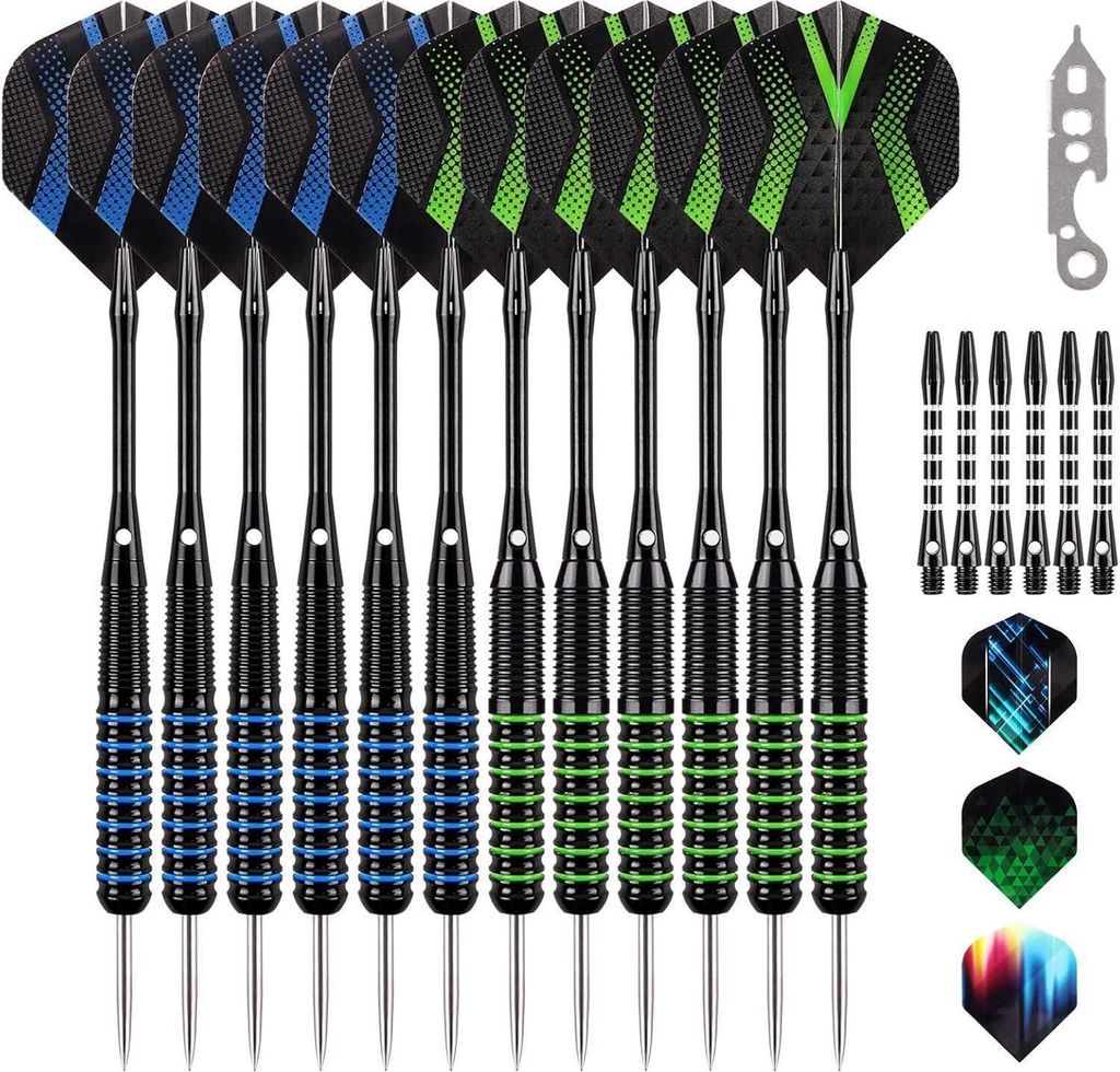 Set professionale di freccette 12 pezzi asta in alluminio 9 Immagine del prodotto 