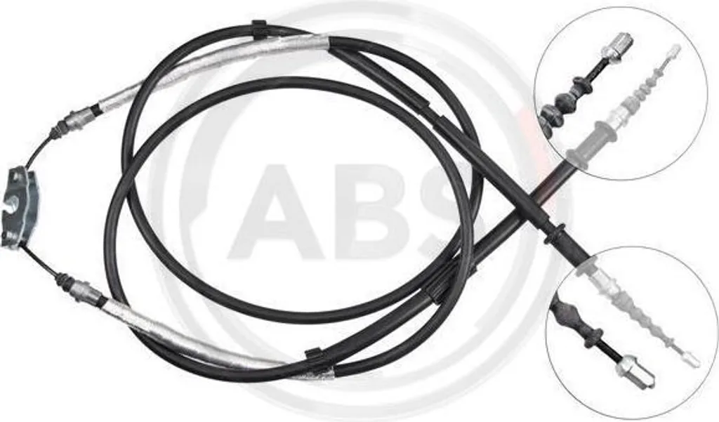 Câble de frein à main durable A.B.S. K12425 OE 13255755 pour Opel Corsa D