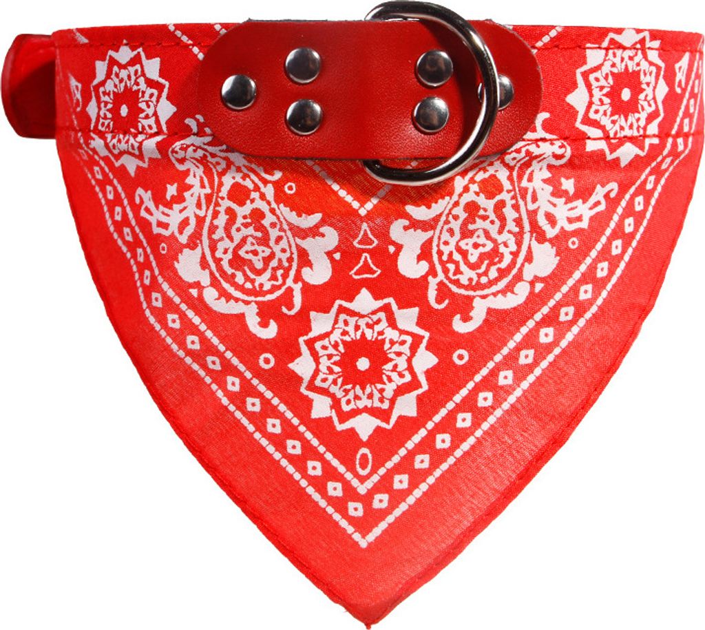 Collare per cani con bandana rosso M Immagine del prodotto 
