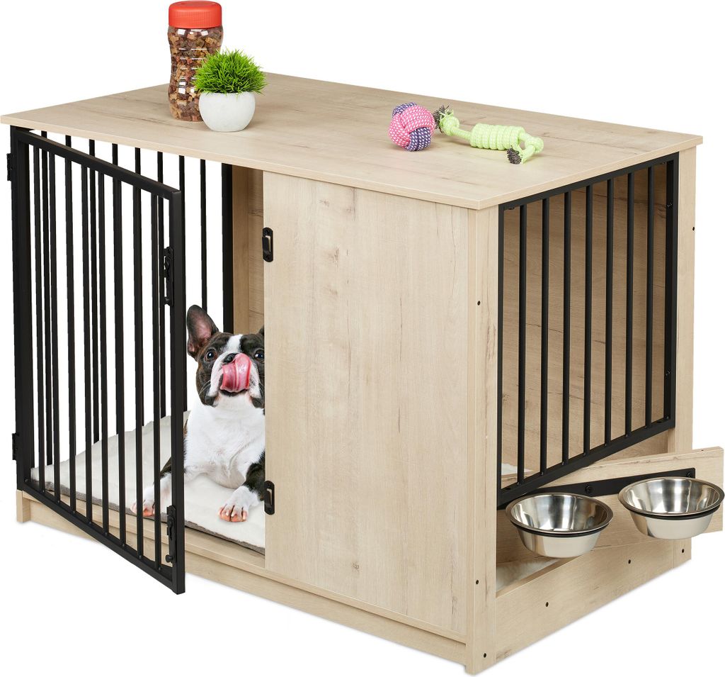 Gabbia per cani Relaxdays, per uso domestico, dimensioni Immagine del prodotto 