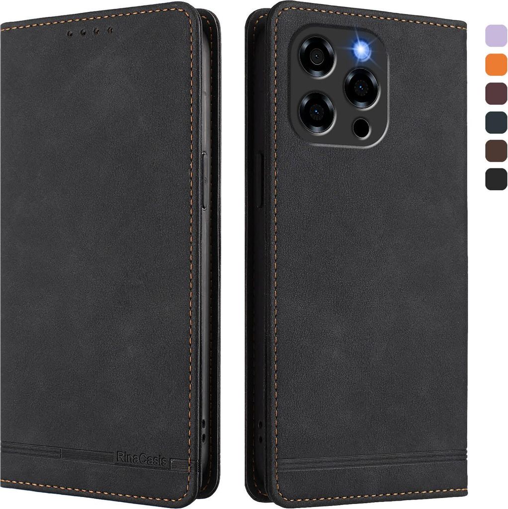 HuiYouMY Cover Morbida In TPU Trasparente Per Doogee Note 58/Pro + 2 Vetri Temperati 9H – Custodia Antishock Nera