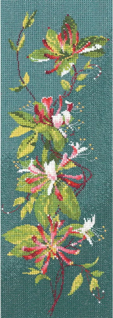Décoration murale DIY broderie Chèvrefeuille kit point de croix 11x31