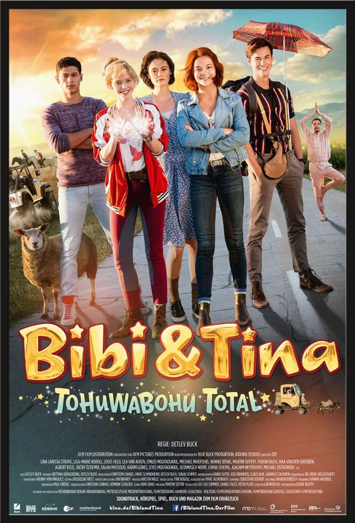 Poster encadré Bibi & Tina Tohuwabohu Total vitre acrylique cadre Shinsuke