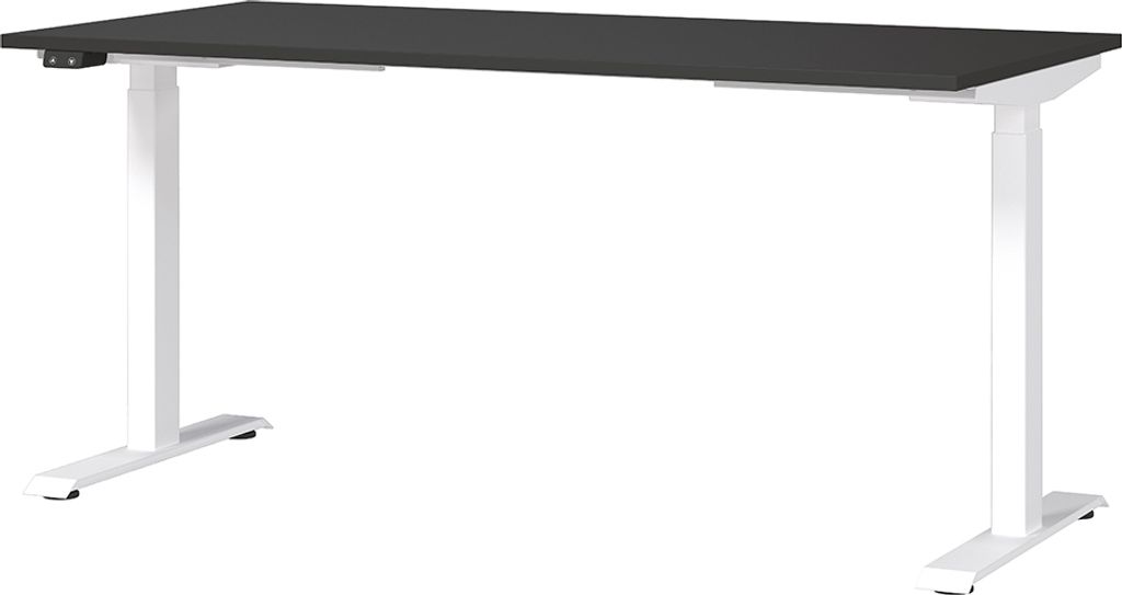 Schreibtisch 160cm, elektrisch höhenverstellbar, graphit, MEMPHIS-01