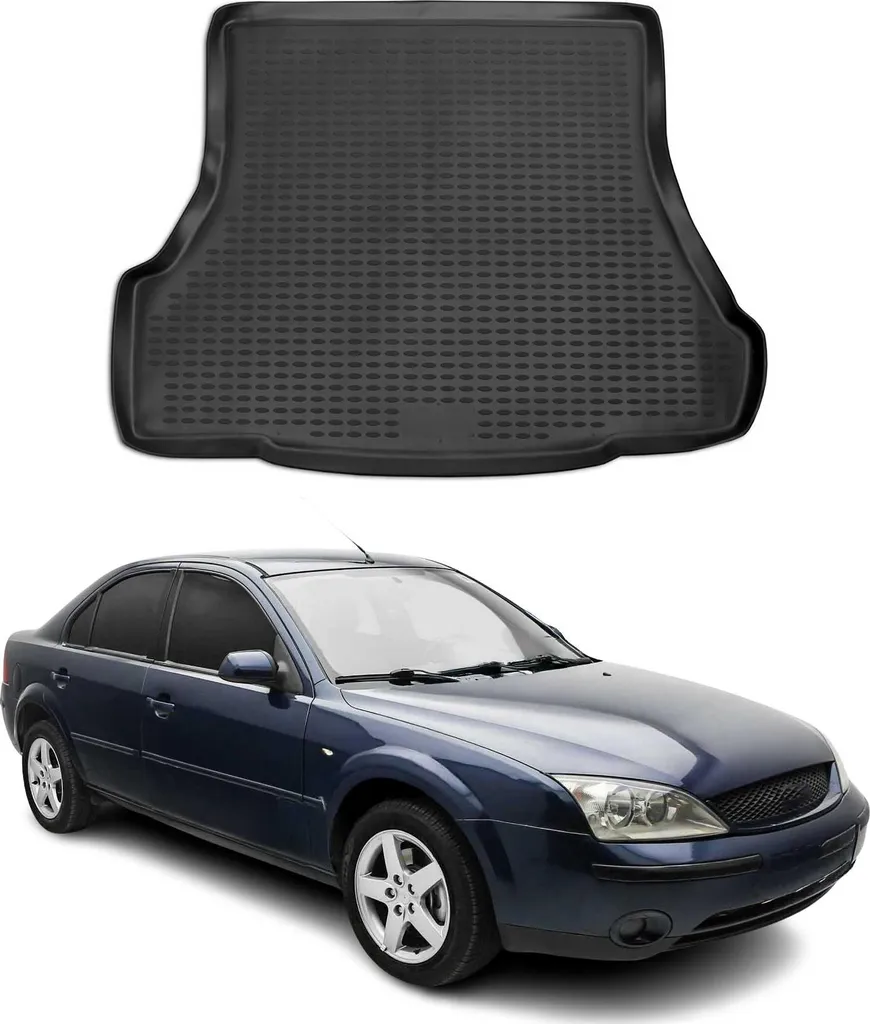 Tappetino per bagagliaio per Ford Mondeo mk3 2000-2007 in gomma TPE nero