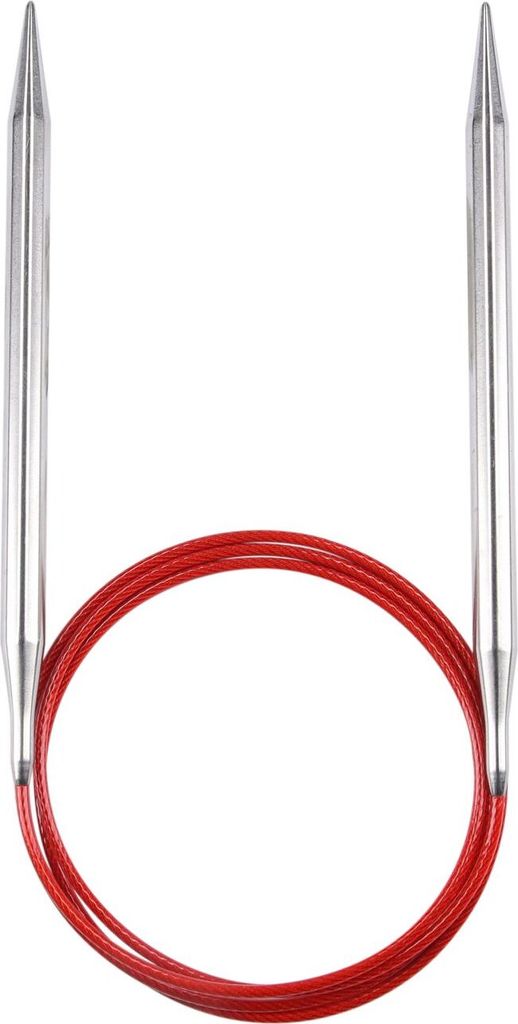 Rundstricknadel RED LACE Edelstahl 7,00 mm 100 cm