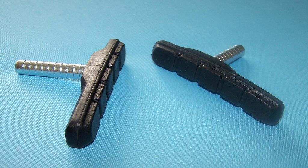 Promax V Bremsbeläge Gewindelos 43mm Bolzen V-Brake Bremsschuhe Bremsklötze