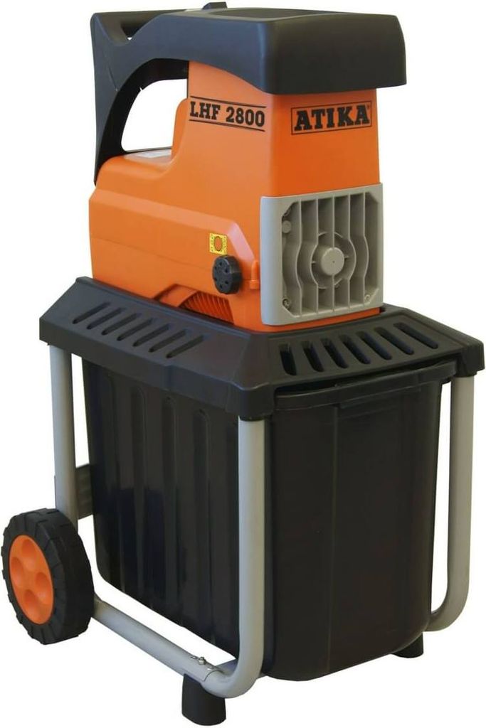 ATIKA LHF 2800 Leise-Walzenhäcksler Gartenhäcksler Elektrohäcksler Schredder, 230V, 2800W für Grünschnitt, Kompost