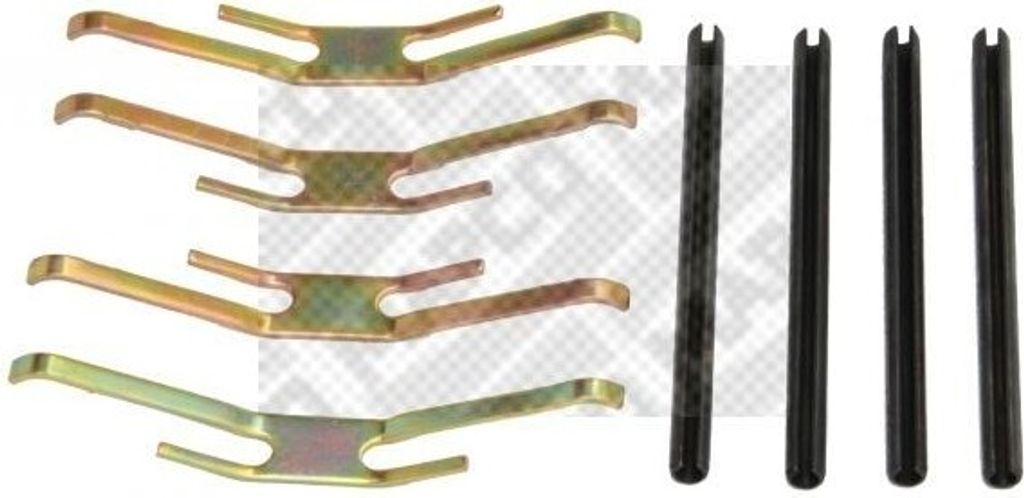 8x MAPCO 9145 Zubehörsatz Scheibenbremsbelag Vorne für OPEL Kadett E CC (T85) Corsa A CC (S83) Vectra A Limousine (J89) MANTA B (58, 59) ASCONA B