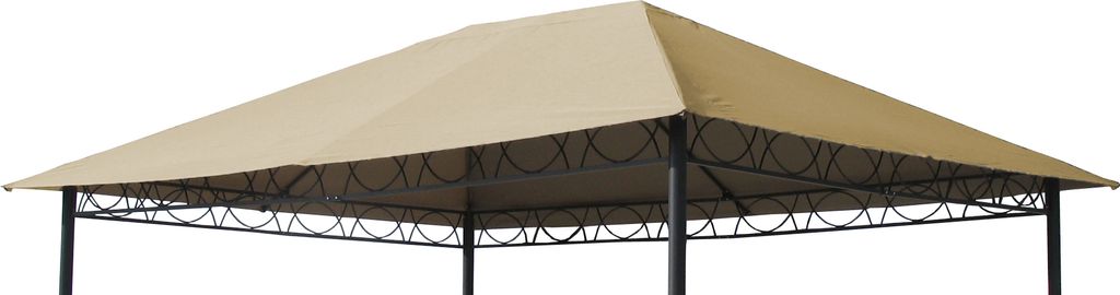 Ersatzdach 3x4m Stil Pavillon Sand  Ersatzplane Ersatzbezug Produktbild 