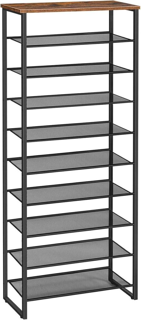 HOOBRO 10-stöckiges Schuhregal 60 x 28,5 x 159 cm Produktbild 