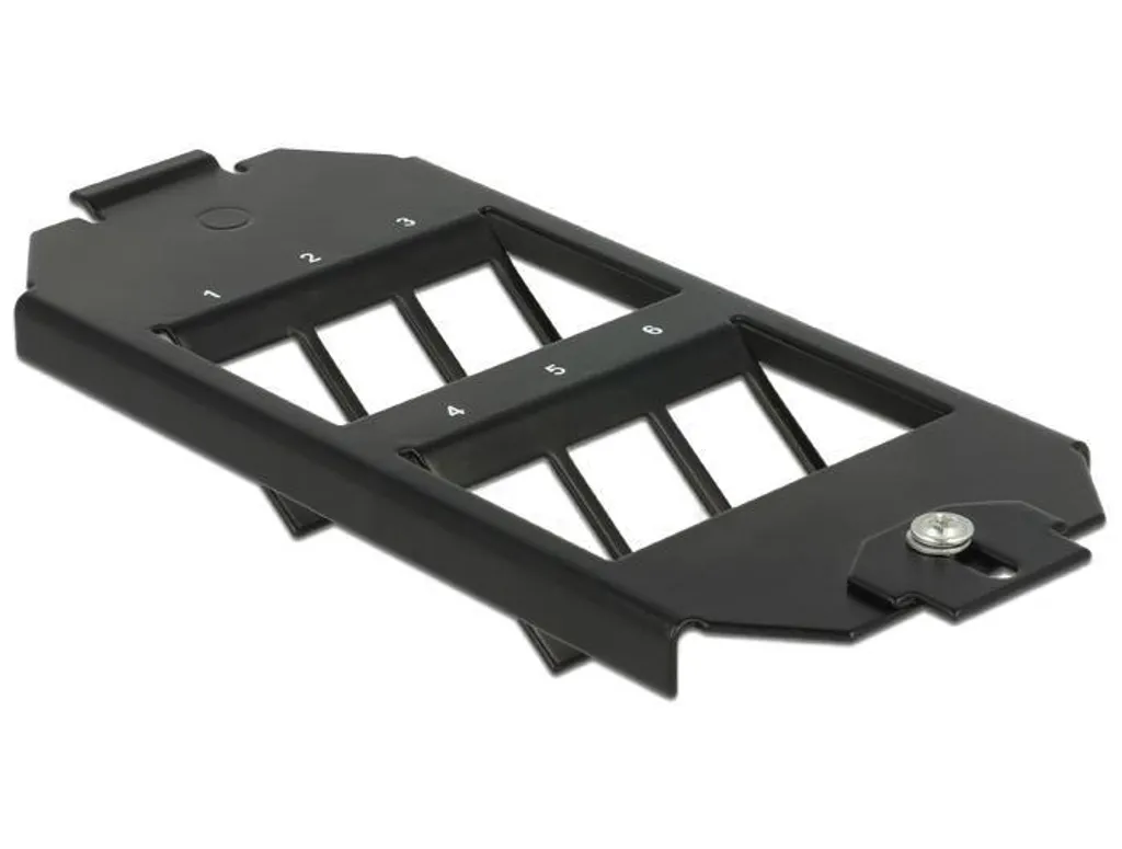 Support 6 ports DeLOCK pour aménager vos prises dans un boîtier sol