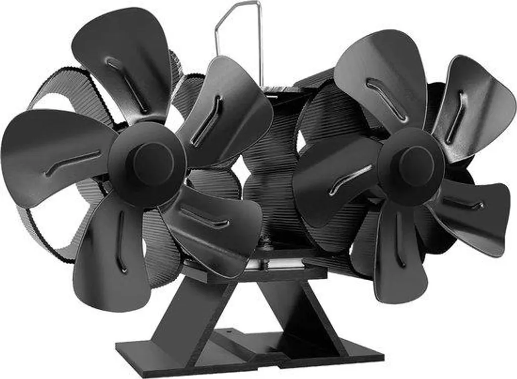 Ventilateur Mural 10 Pales Noir : Débit d'Air Accru et Moteur Écologique