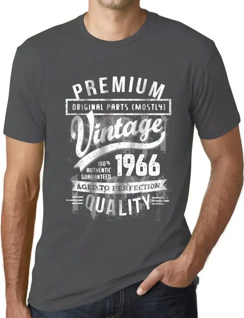 Herren Grafik T-Shirt Originalteile (meist) bis zur Perfektion gealtert 1966 – Original Parts (Mostly) Aged to Perfection 1966 – Geschenk 58.
