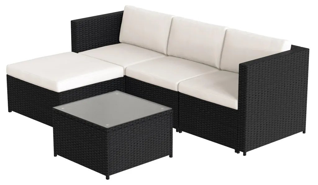 Mobilier de jardin canapé d'angle pour grandes terrasses et balcons - 13
