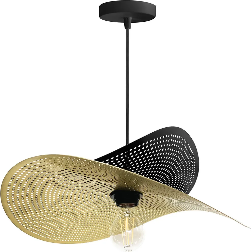 tooLight App1471-1Cp Lampada Sospensione Nero Oro | Design Moderno
