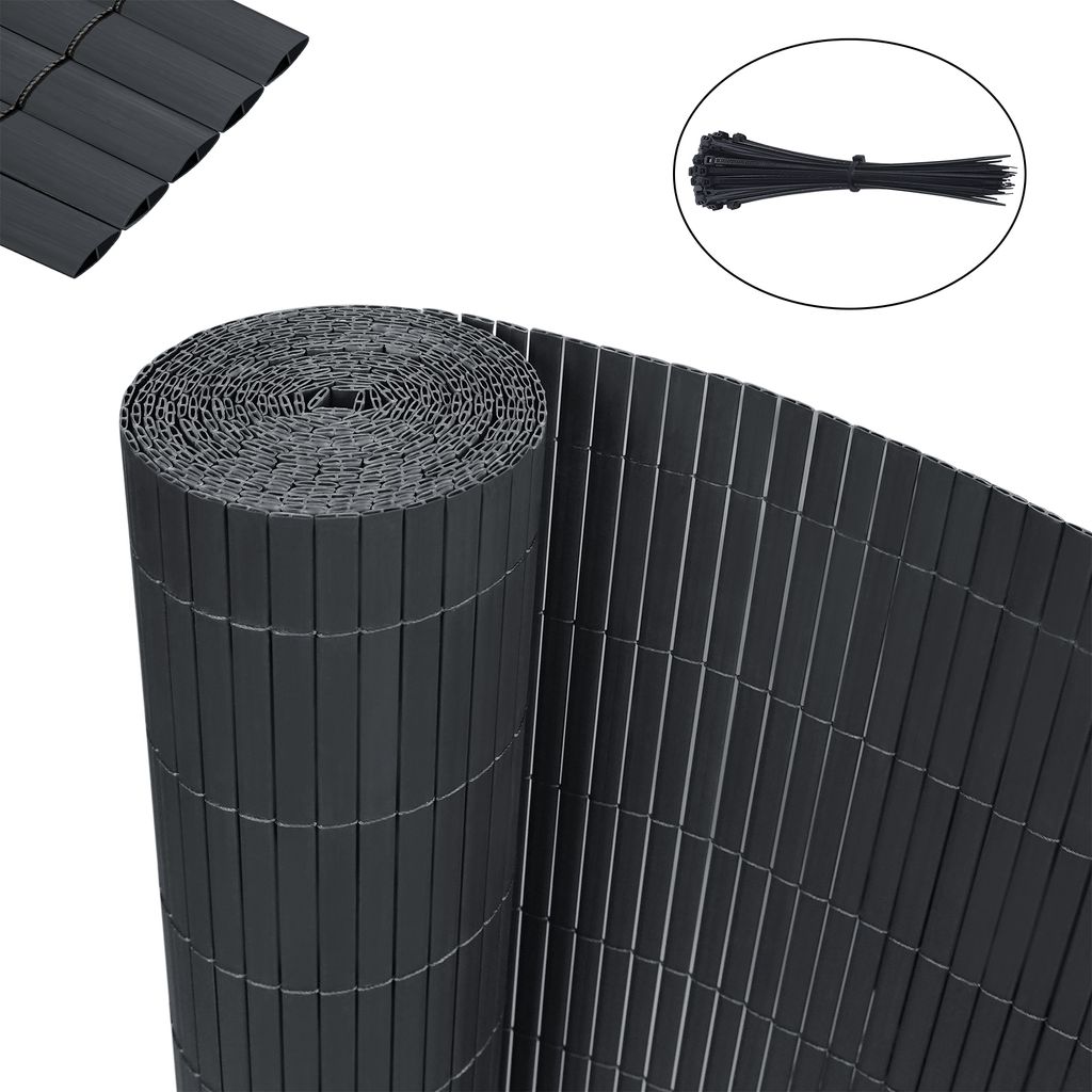 NAIMORUI Privacyfolie Privacy Strip Tuin Inkijkbescherming Fence Incl. 20 bevestigingsclips 450g / m² - Dubbelstaafmatten voor tuinhek, balkon 19cmx35m Groen