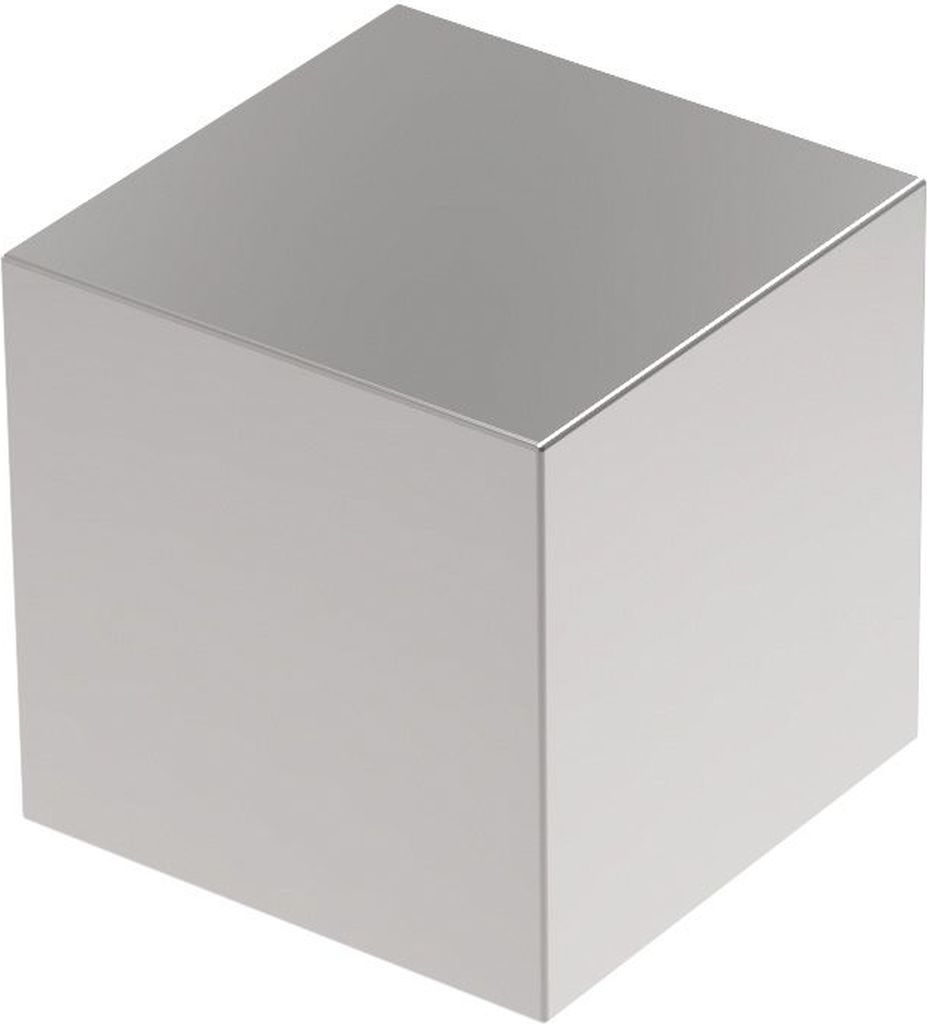 Neodym-Würfelmagnet 20x20mm 20000 g hellsilber Packung mit 10 Stück