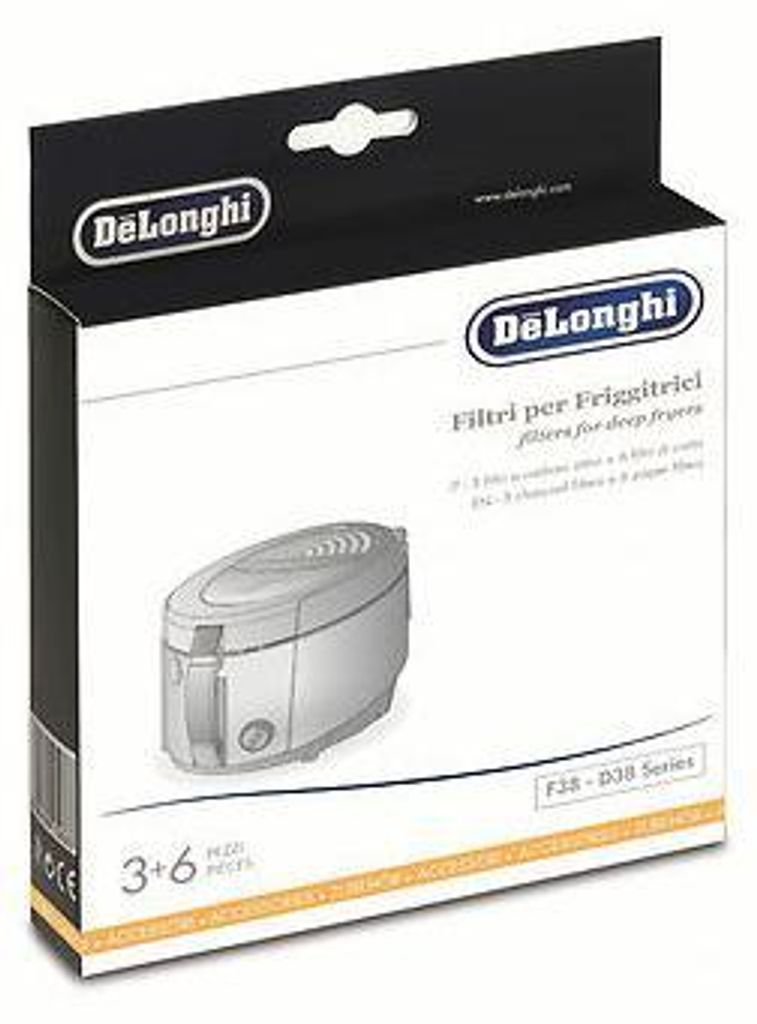 Delonghi Filtres pour friteuse Filtre à vapeur de graisse, Image du produit 