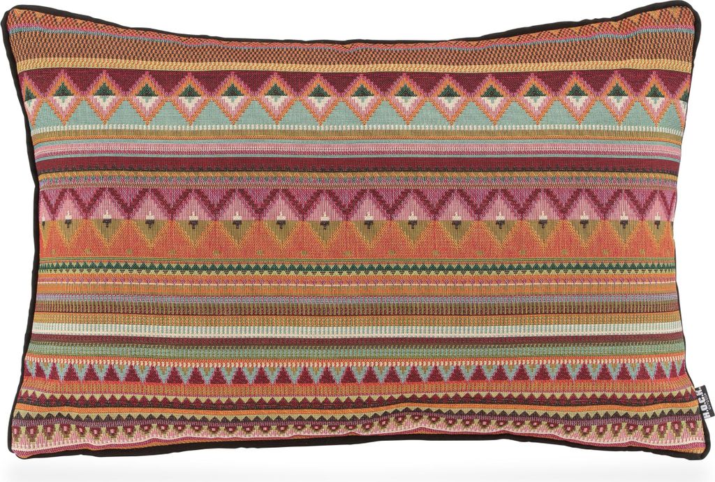 H.O.C.K. Berto Outdoor Kissen mit Keder 60x40cm col. 1 terra multi sun boho