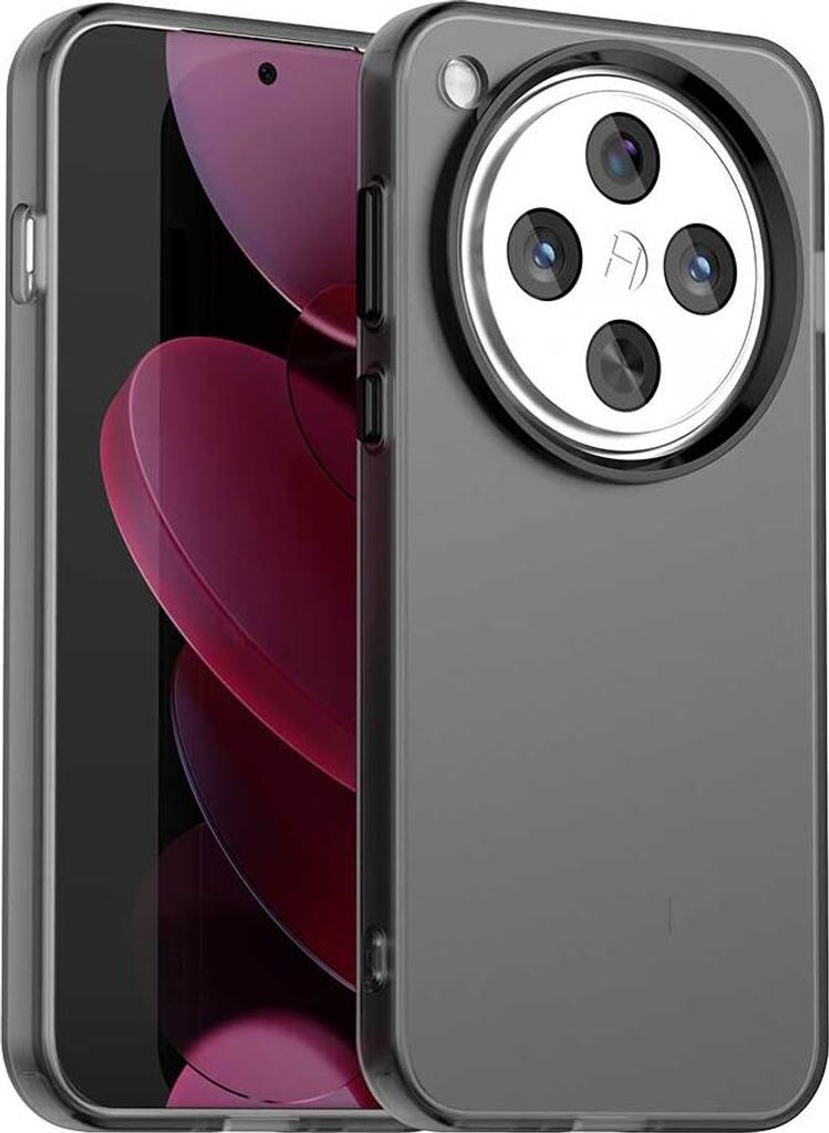 Handyhülle für Oppo Find X8 Pro 5G Schlank Durchscheinend Matt Stoßfest Schutzhülle Schwarz