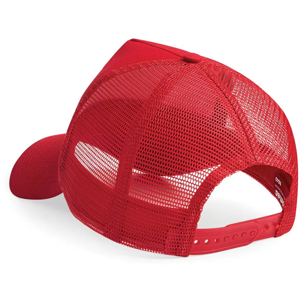 Trucker Retro Cap Beechfield Snapback Cap 5-Panel vari colori Colori (rosso classico) - 2
