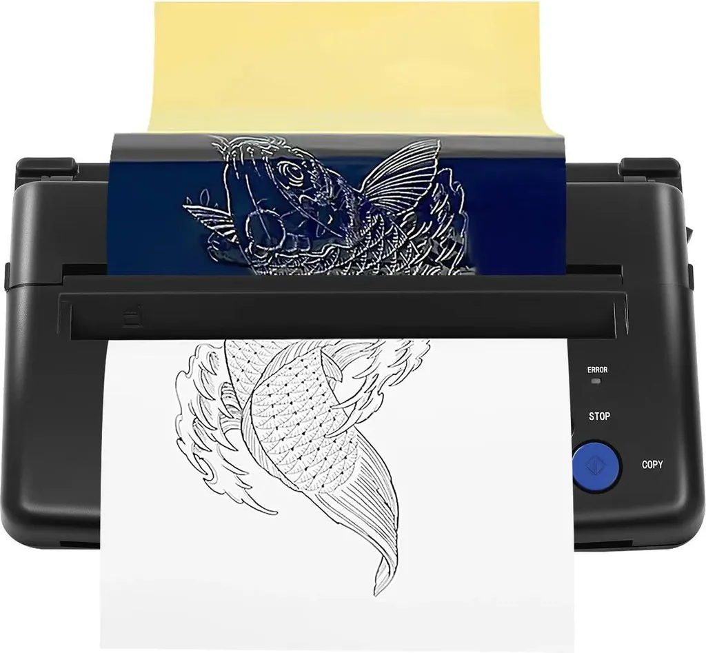 Stampante Termica per Tattoo Stencil A4 - Design Portatile e Preciso