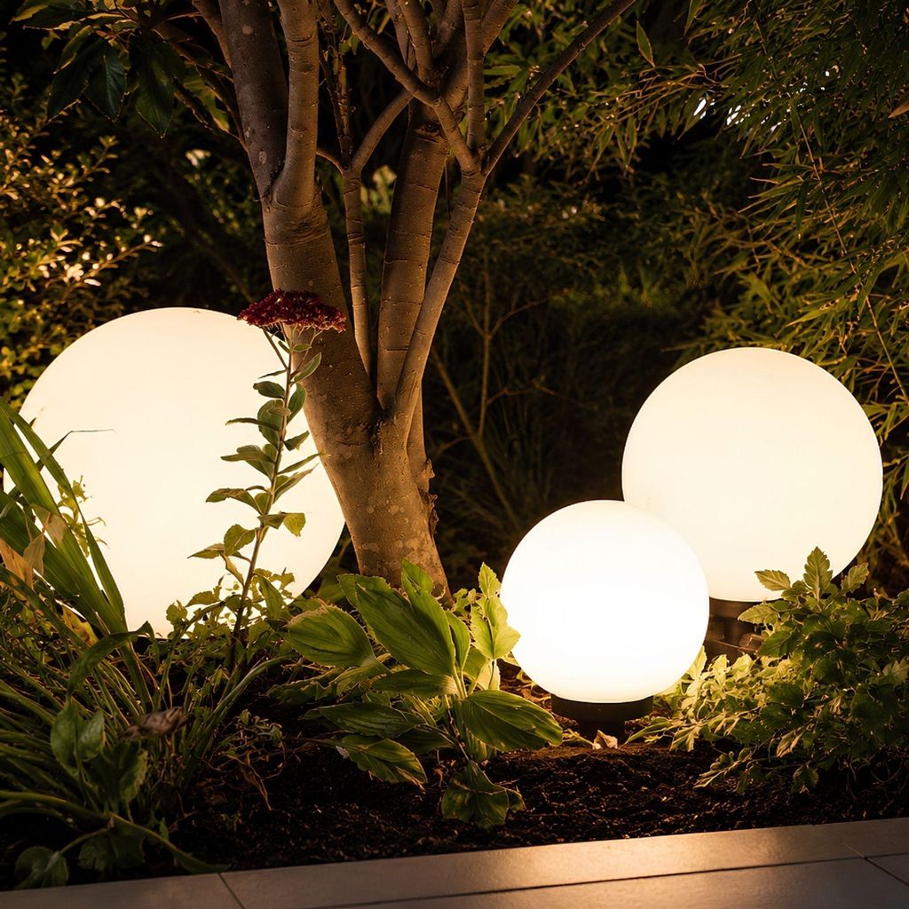 s.luce Globe Set Garten Kugelleuchten Kugellampe Kugelleuchte Gartenlampe
