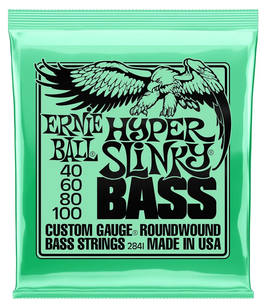 Ernie Ball EB 2841 Hyper Slinky cordes basse au nickel haute tension