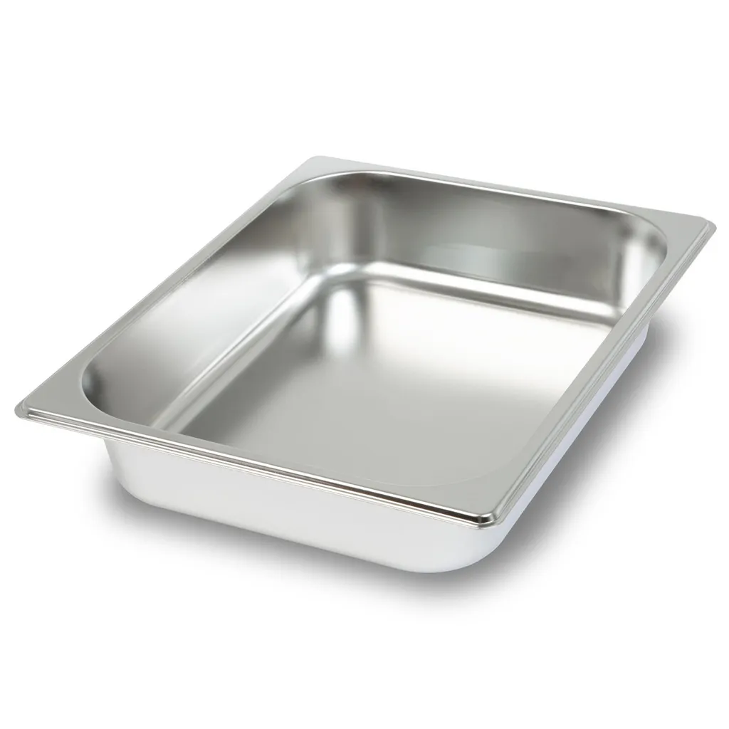 VERTES GN contenitore 1/2 Gastro Norm Gastronorm (acciaio inox, profondità 65 mm, igienico, antiruggine, antigraffio, resistente alle temperature da -40° a +300°C)