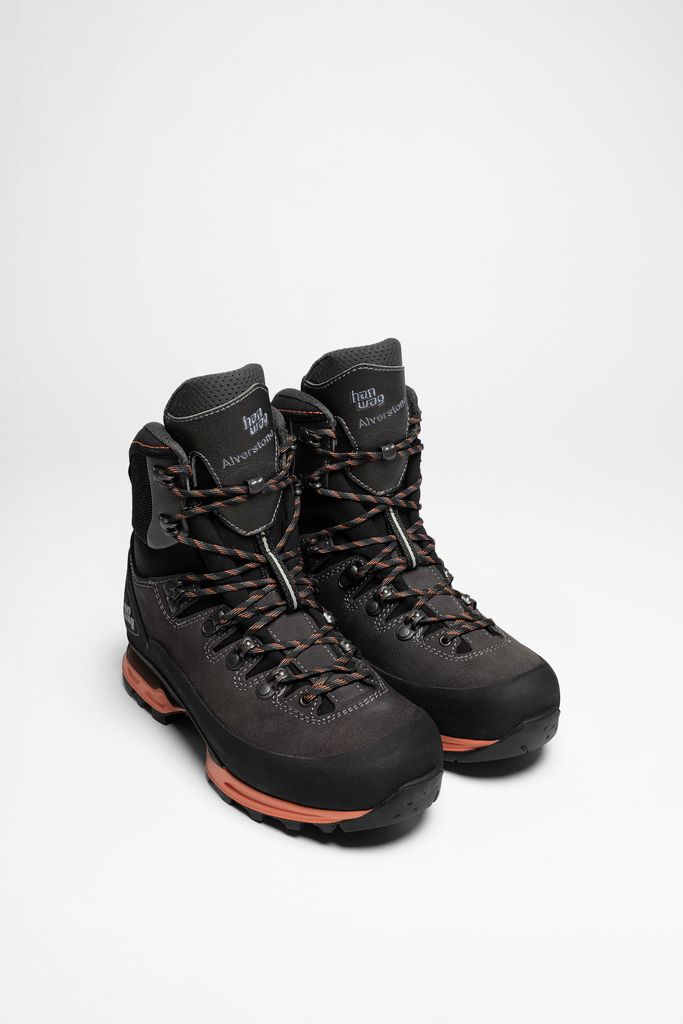 Hanwag Damen Wanderstiefel Alverstone II Lady GTX Asphalt Orink Wander Stiefel